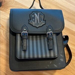Black Striped Nevermore Backpack